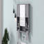 Armoire de rangement murale moderne 35 po x 28 po, armoire de salle de bain murale avec miroir, armoire à pharmacie avec barre à serviettes-924334050