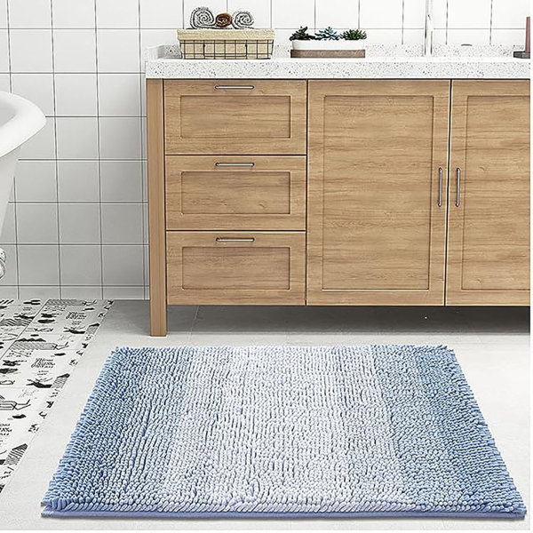 Ebern Designs Egista Microfiber Bath Rug with Non-Slip Backing & Reviews