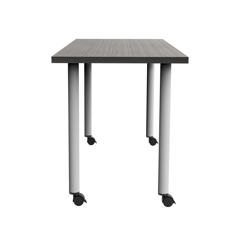 JURNI Multi-Purpose Table With Post Leg And Casters, 29.50" H x 60" L, Asian Night
