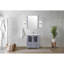 Meuble-lavabo de salle de bain 30 po X P 18,25 po D, plateau en céramique blanche et Miroir