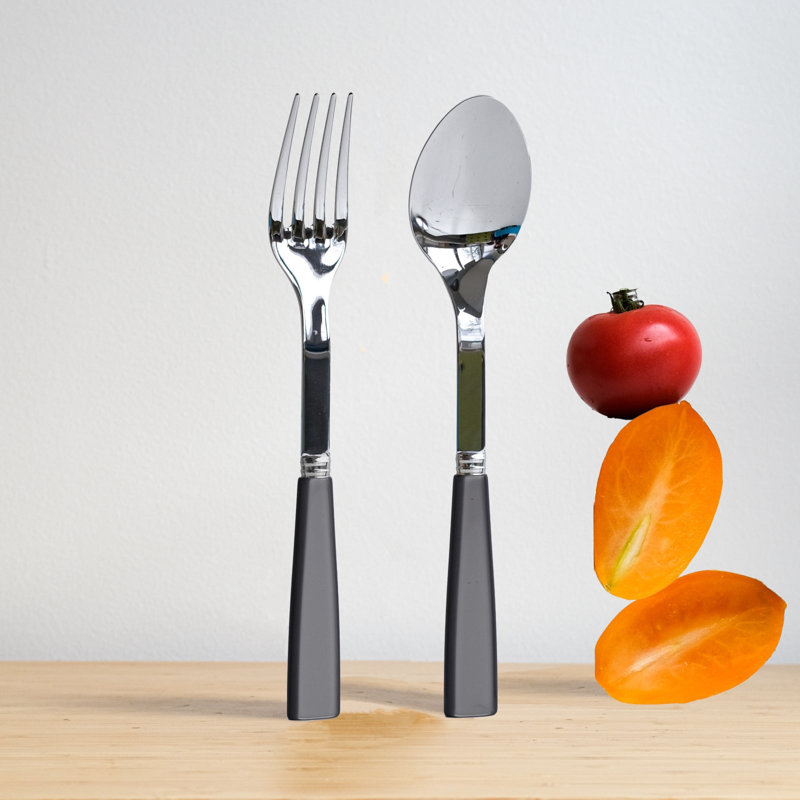 Icone 2 - Piece Flatware Set, Gray