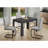 Small Rectangular Dining Table – Black Laminate, Contemporary-278559828