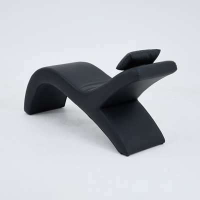 Faux Leather Chaise Lounge