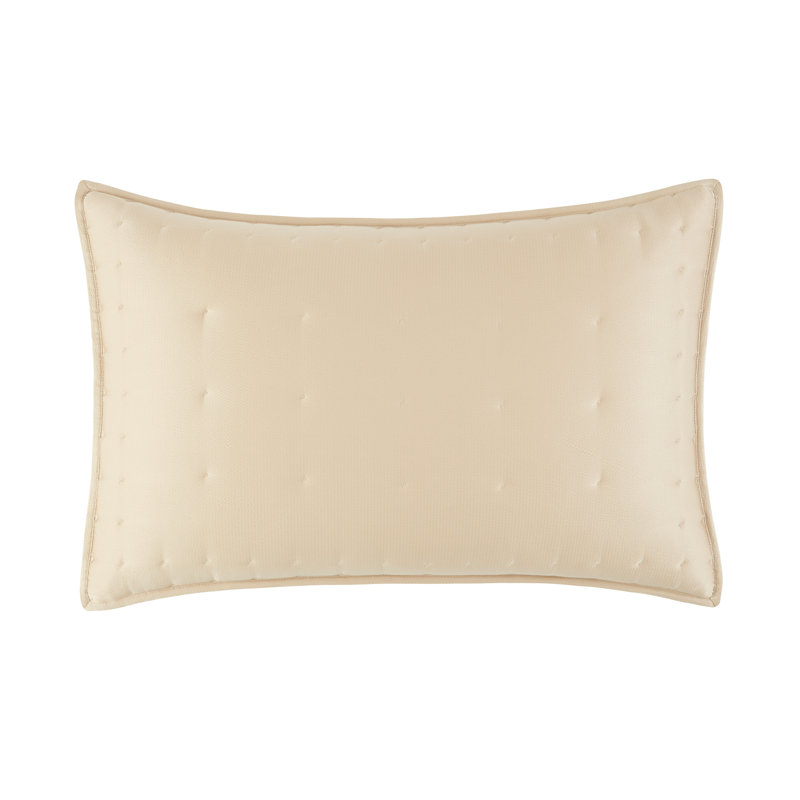 Donna Karan Home Hammered Silk Pillow Sham, Gold, King