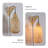 Kitchen Island 11.8'' Bamboo Wall Light Fixture Plug In With Switch