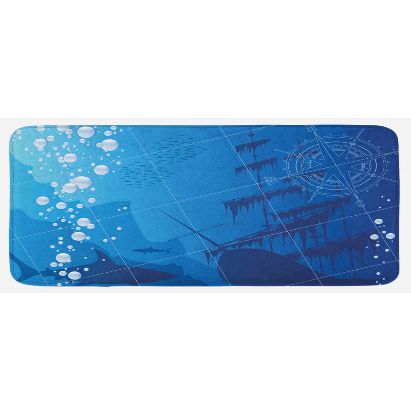 Tapis de cuisine nautique
