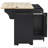 59.3" Kitchen Island with Storage 2 Pull Out Cabinet,Trash Can Storage and Drop Leaf , Power Outlet-114859215