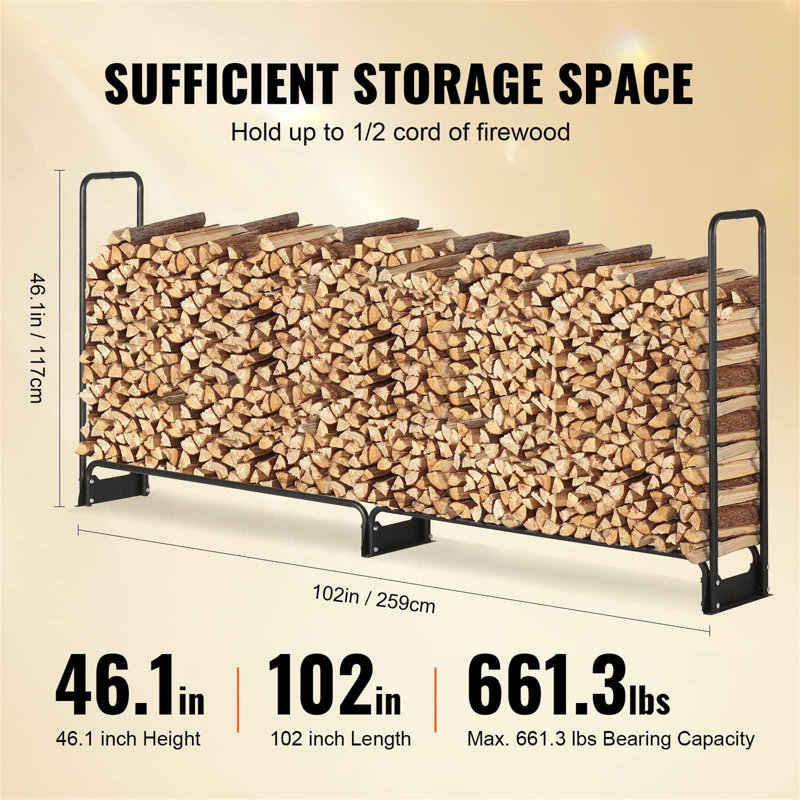 Chanax 10cm W x 10cm D Log Store