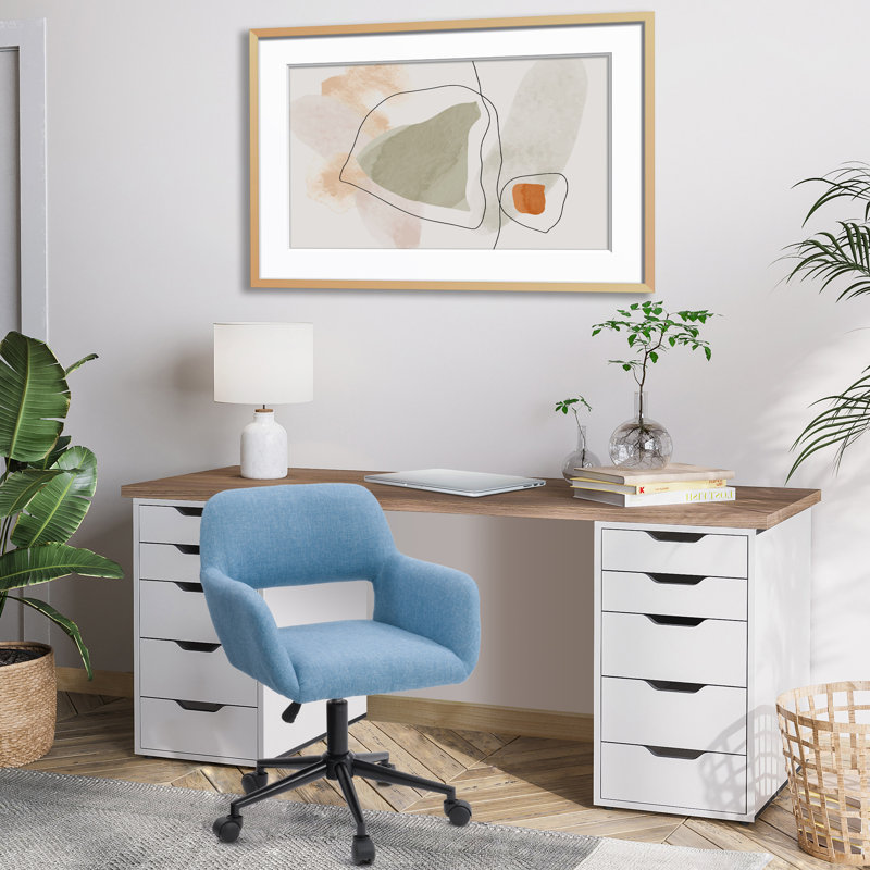 Chaise de travail Ludewig, Bleu clair