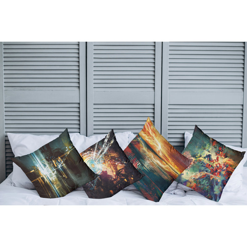 Ensemble de housse de coussin 4 pièces, 16" x 16"