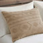 Ensemble d'édredon surdimensionné en chenille brun clair-114494790