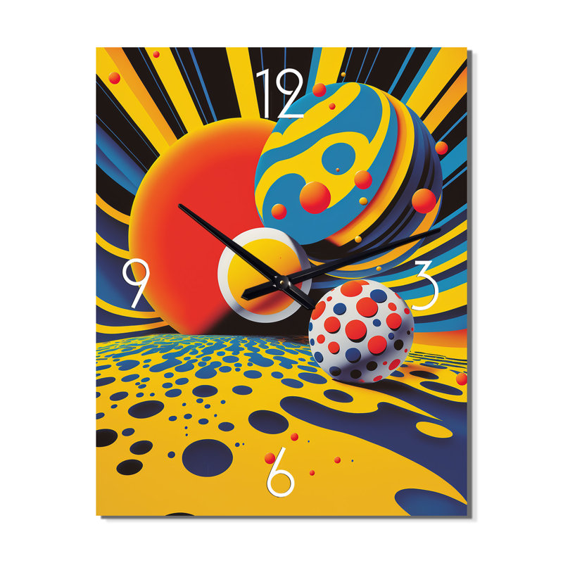 Horloge murale Pop Art, Moyen