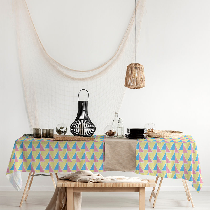 Flèches Nappe, Bleu/rose