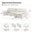 Grandon 117" Modern Oversized Square Arm Sectional Sofa with One Ottoman-1661713252