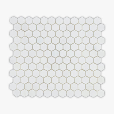 10 in. x 12 in. Honeycomb Honed Marble Tile