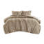 Ensemble d'édredon 3 pièces Jasmine Taupe-102615781-102615783