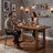 Farmhouse 63" Solid Wood Bar Table, Rectangular Counter Height Table with Open U-Shape Legs