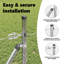 Vidaxl Fence With Posts PVC-Coated Steel-116798005-116798008