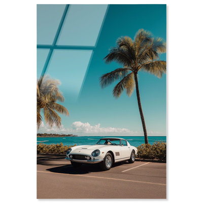 Palm Tree GT Acrylic Print Retro Glam Decor by Notoriart, Ready to Hang, 16 x 24