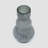 Glass Vase | 9.8" Long Grey Vase