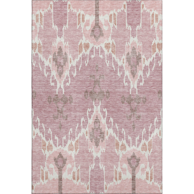 Premium Machine Washable Prisco Blush Rug
