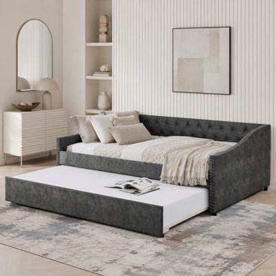 Lit de jour avec chargement USB et lit extensible escamotable