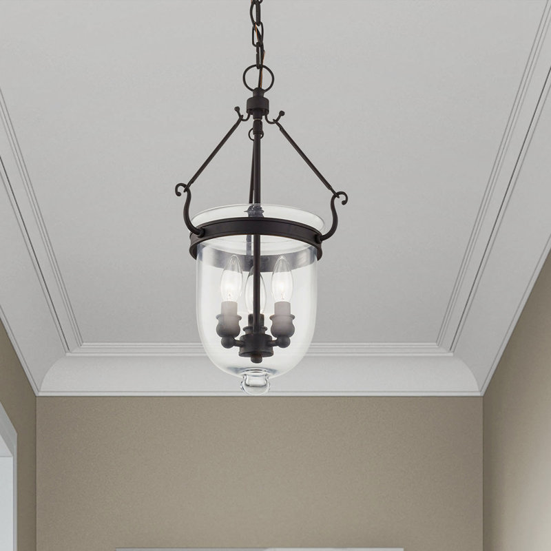 Luminaire suspendu simple urne Husman, H 20 po x l 10 po x P 10 po, Noir