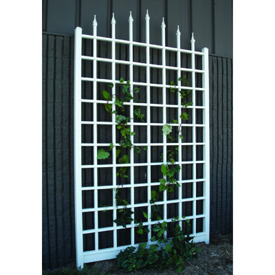 Khacheres 95'' H x 57'' W Vinyl Lattice Panel Trellis