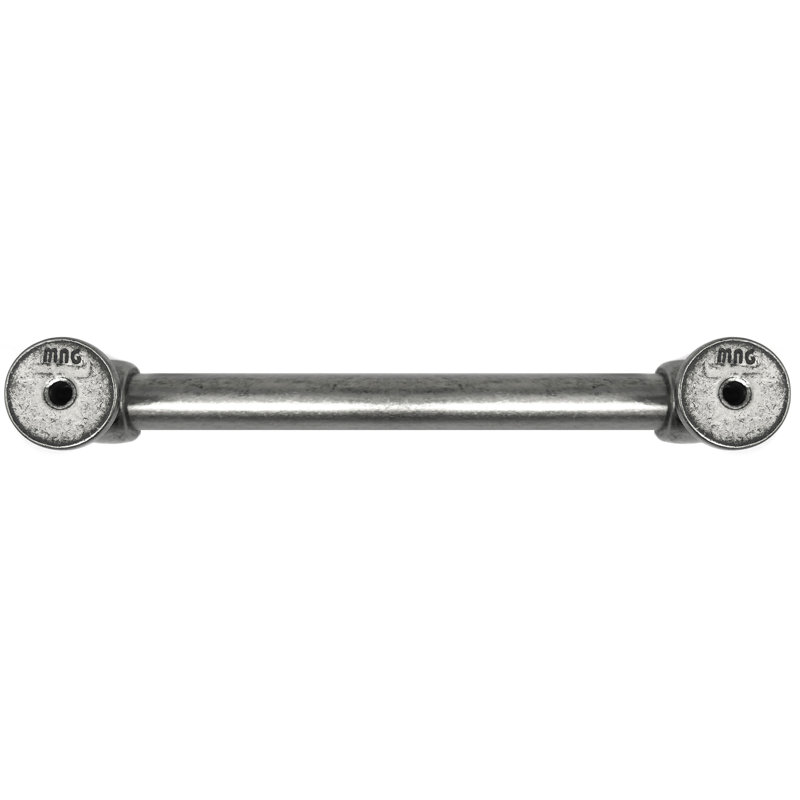 Poignée barre 5" centrée Balance, Étain vieilli, 7.9921"