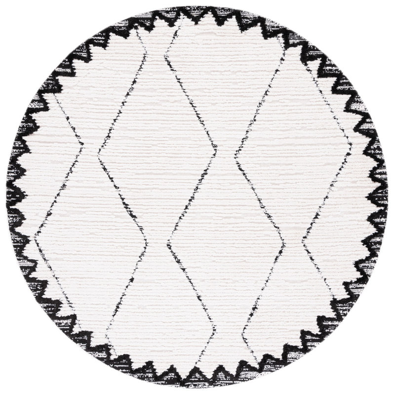 Shiflet Performance Geometric Rug, Round 6'7"