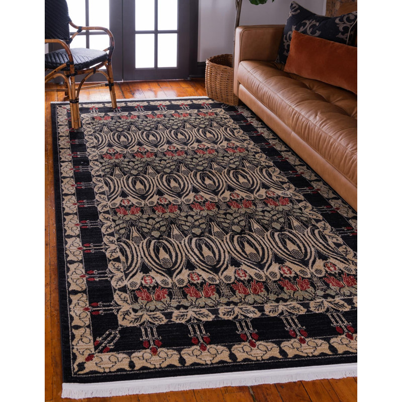 Moore Ikat Indoor Rug, Rectangle 7'1" x 10'