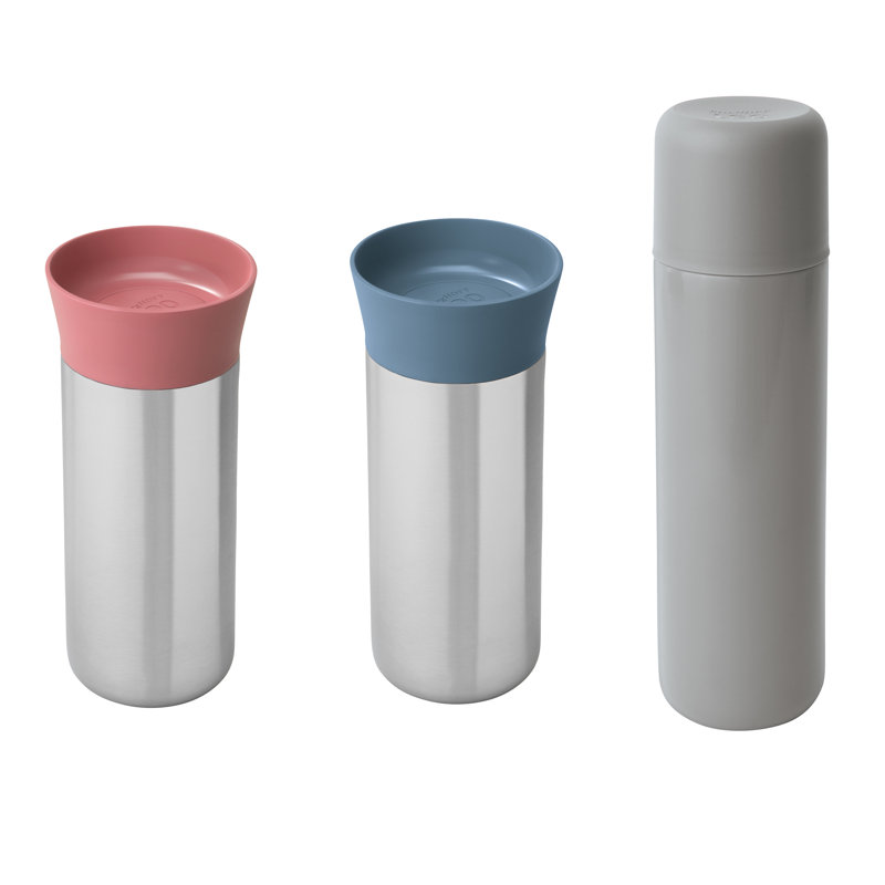 Ensemble de grandes tasses isothermes de voyage BergHOFF Leo 3 pièces