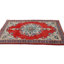 Tapis semi-antique rouge traditionnel 3x5