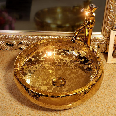 Lavabo vasque en céramique émaillée Luxury
