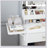 Vanity Desk With LED Mirror, Power Outlet, And Storage, Perfect For Makeup And Organization, Ideal For Girls And Women