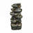 Fountains (Fuente, Cascada, Jardín) 6-Tier 30.7"H Rock Waterfall Fountain with LED Lights, for Patio Garden | Resin | Rock Fountain