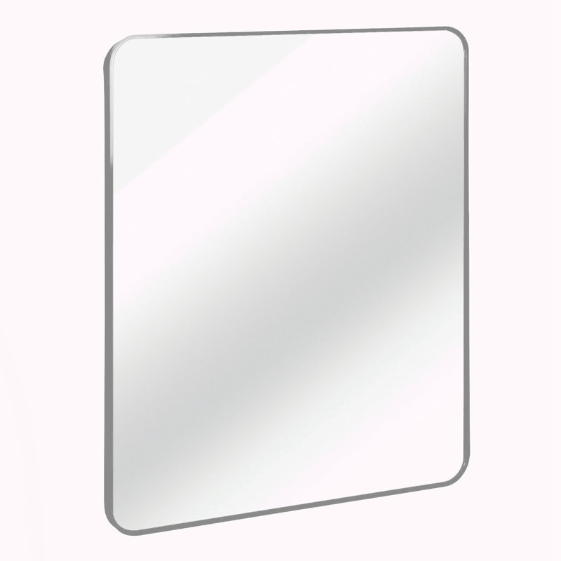 30 "x36" Rectangular Bathroom Wall Mirror, Silver