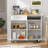 Multifunctional Rolling Kitchen Cart - Spacious Top, Easy Mobility-1304418030