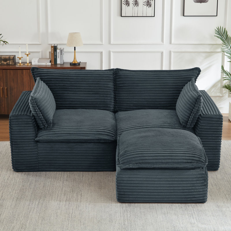 Canapés Cloud Comfort, velours côtelé durable, modulaire moderne pour la maison