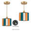 Mini-luminaire suspendu en verre coloré