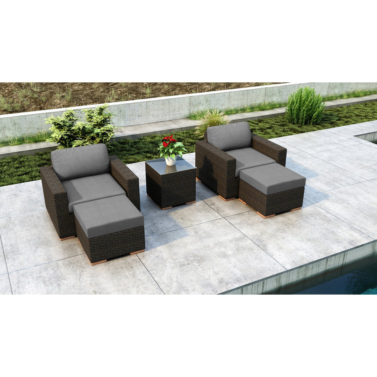 Glen Ellyn 2 - Person Patio Conversation Sets with Cushions