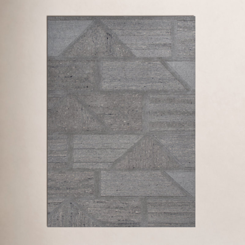100% Wool Hand Tufted Area Rug, Rectangle 8'9" x 11'9"