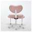 Fauteuil de méditation rose à roulettes Teddy