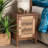 Marlyss Manufactured Wood and Bayur Wood Nightstand
