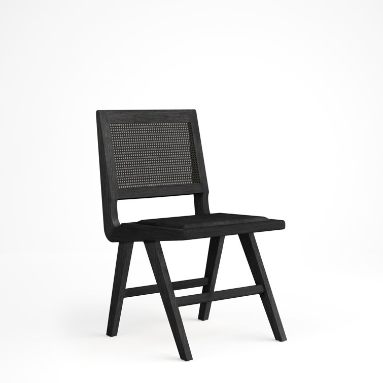 Cane Leather Dining Chair