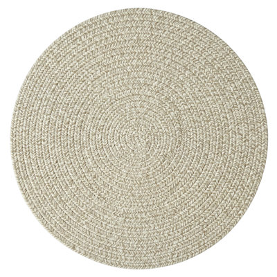 Tapis d'extérieur uni tressé Nautical Tweed