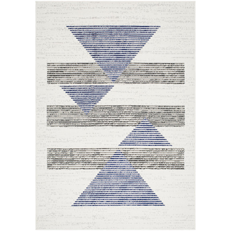 Docia PSS-2378 4'11" X 7' Machine Woven Rug