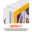 Cerceau de basketball par dessus la porte Franklin Sports WNBA LA Sparks