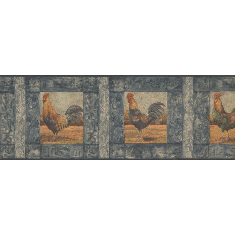 Bordure de papier peint Douglas, gris