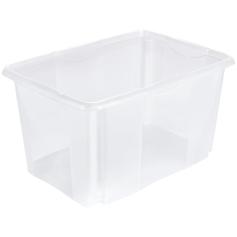 Keeeper Plastic Decorative Bin, Clear